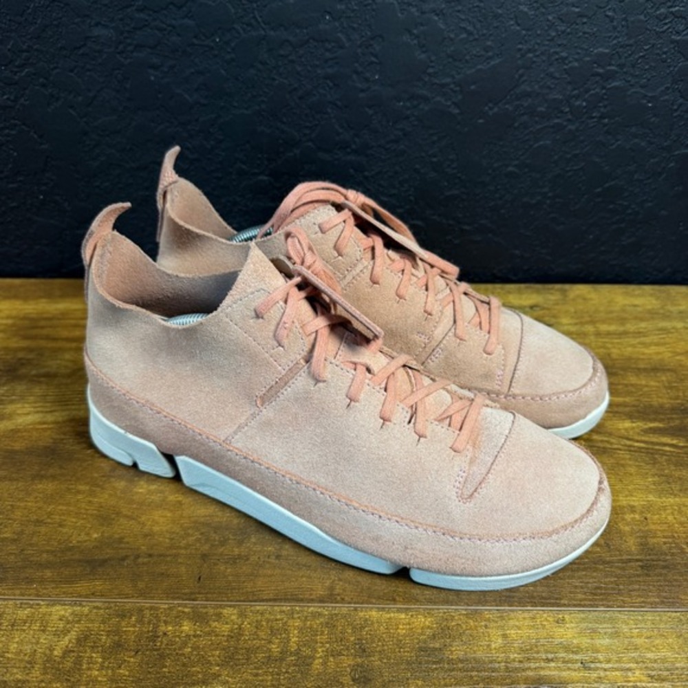 Clarks Originals‎ Concepts Trigenic Flex 26115129 Salmon Suede Sneaker Mens 10.5